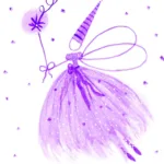 Λεύκωμα με νεράιδες – μοβ